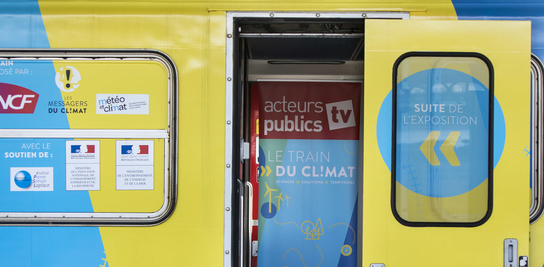 Le train du Climat  la Gare de l'Est : deux doctorants de MINES ParisTech 